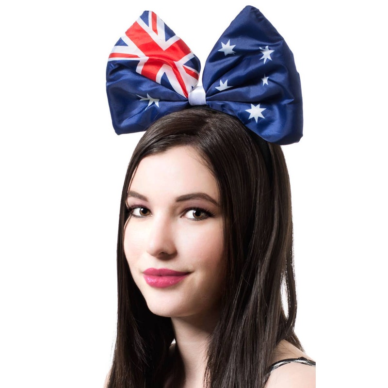 Australia Day Flag Print Bow Headband