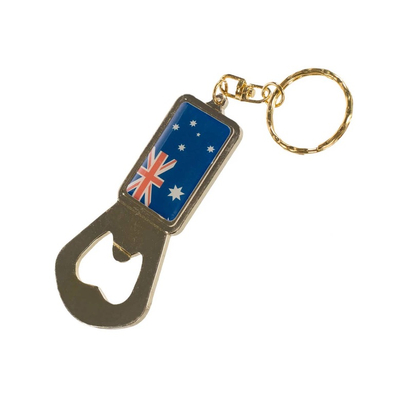 Australia Day Novelty Bottle Opener Keyring