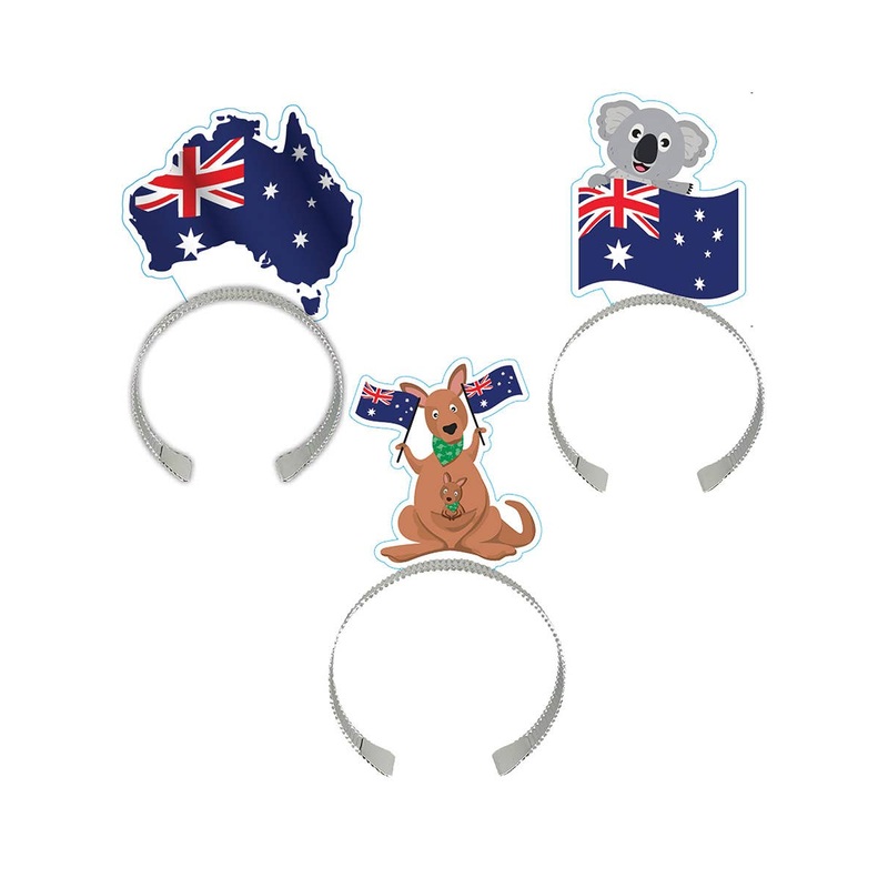 Australia Day Pack of 8 Headbands