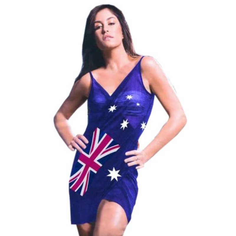 Australia Day Womens Beach Wrap Dress