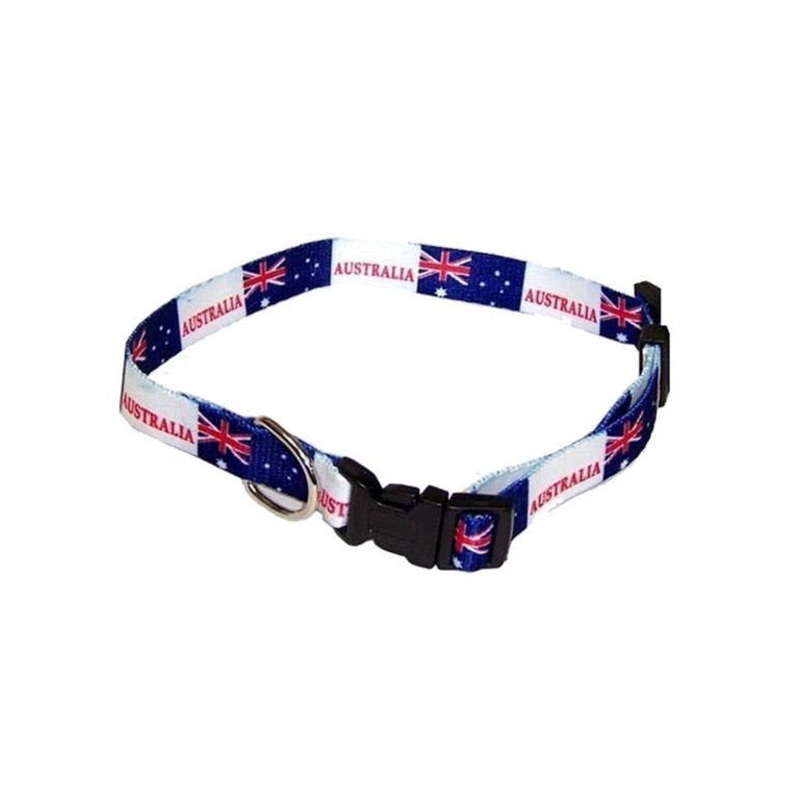 Australian Flag Aussie Day Dog Collar