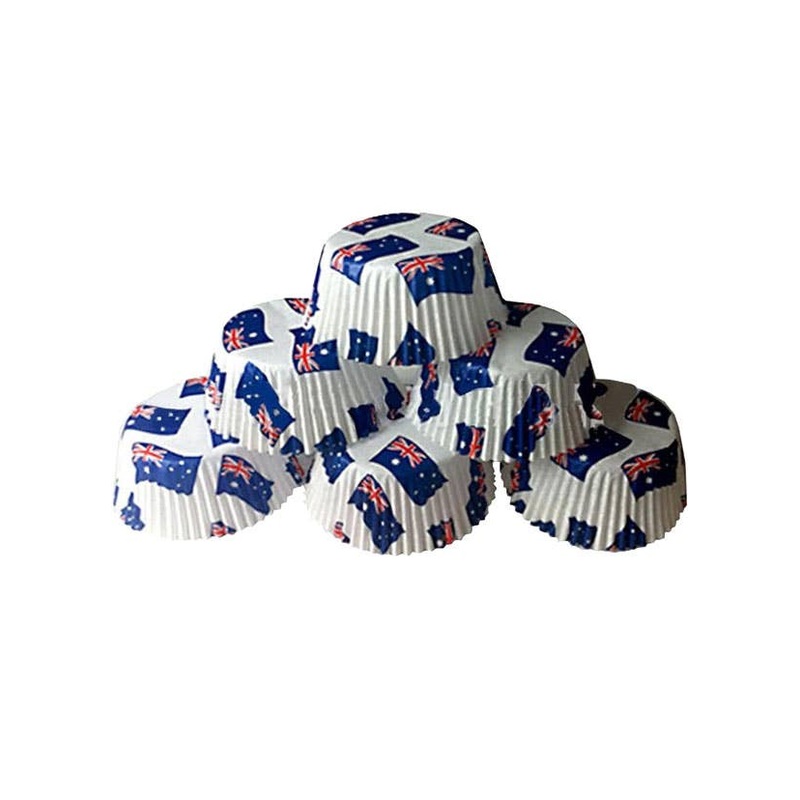 Australian Flag Patty Pans – 50 Pack