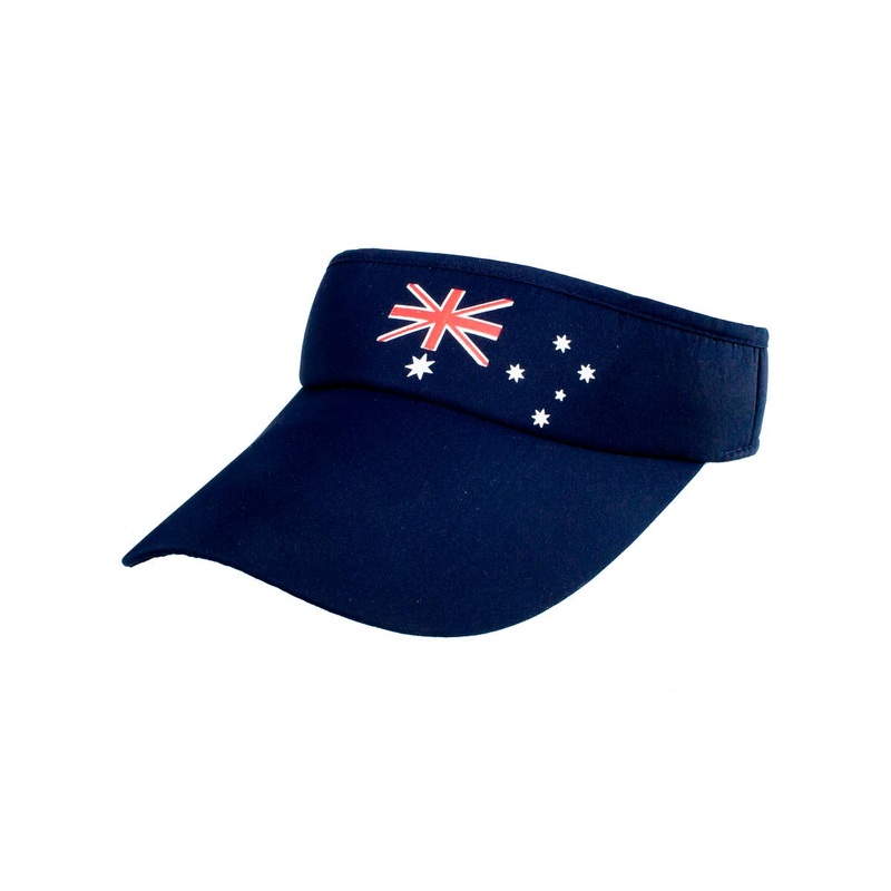 Navy Blue Aussie Flag Australia Day Visor Hat