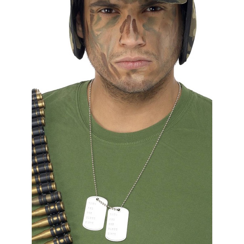 Army Dog Tags on Chain