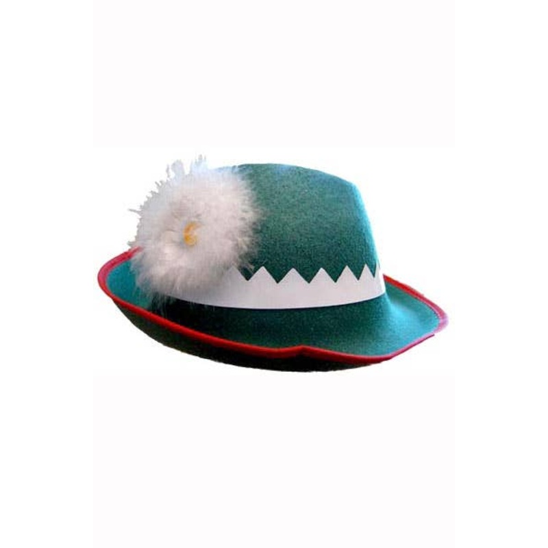 Alpine Green Oktoberfest Costume Hat