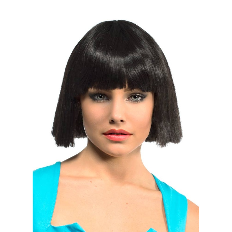 Amara Deluxe Short Black Blunt Cut Wig