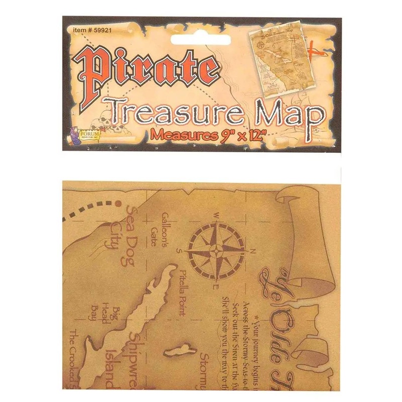 Pirate Treasure Map Party Favour
