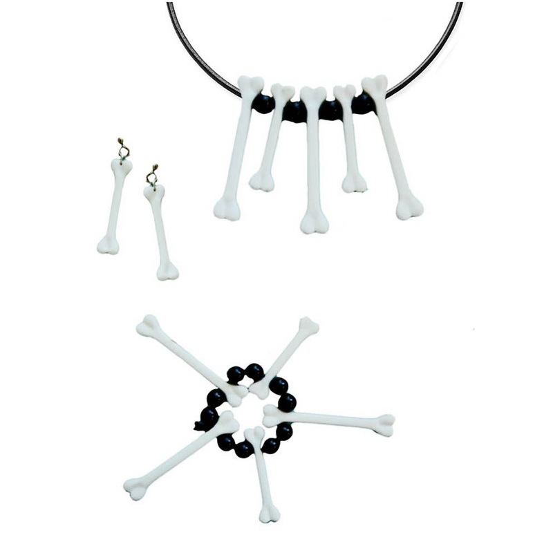 Witch Doctor Bones Costume Jewellery Set