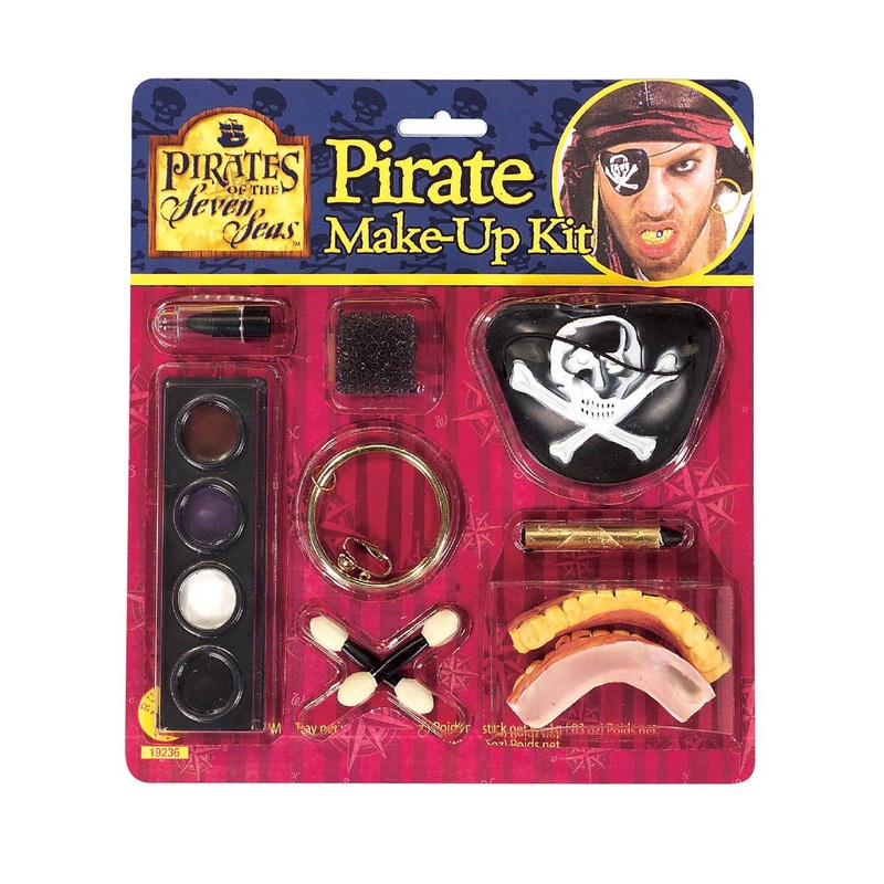 Caribbean Pirate Costume Makeup Kit