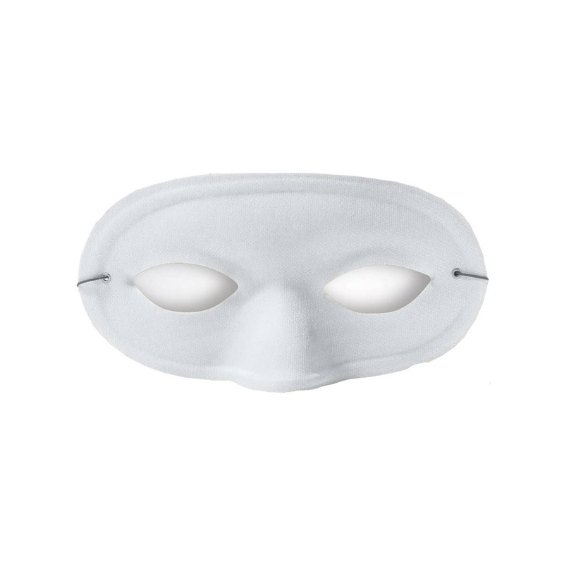 Classic Plain White Half Face Adults Masquerade Mask