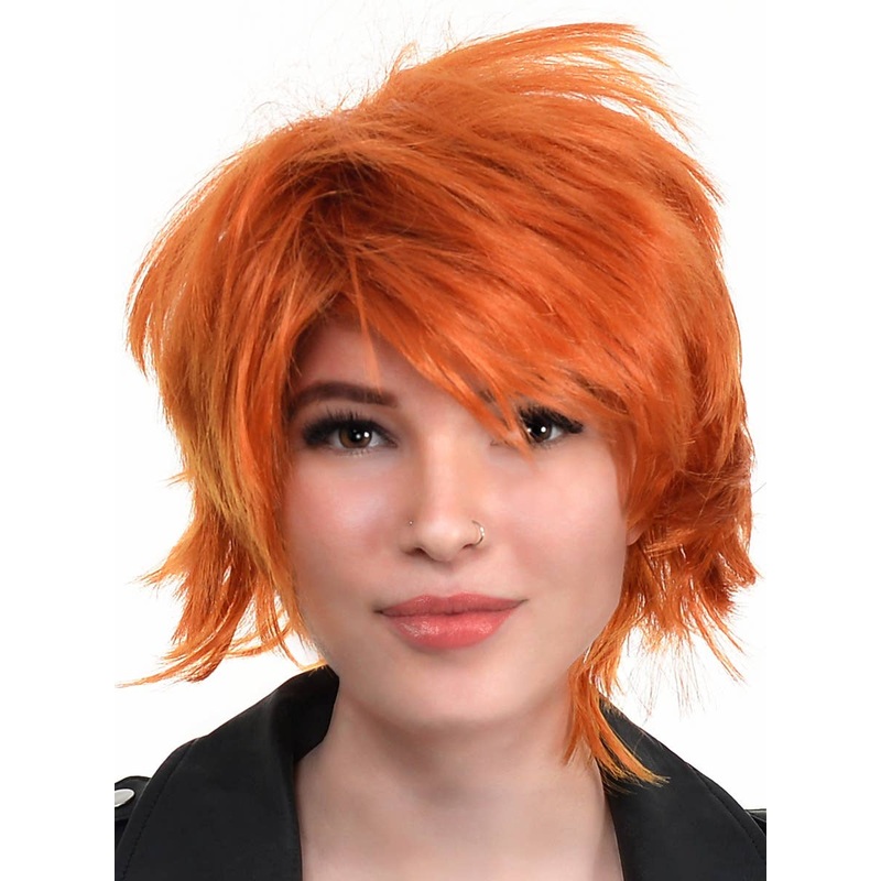 Ginger Red Adults Short Anime Style Costume Wig