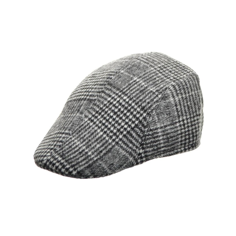 Woollen Tweed Flat Cap Adults Costume Hat