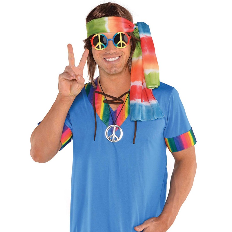 60s Rainbow Hippie Accessory Set
