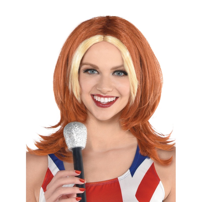 90s Ginger Singer Womens Costume Wig