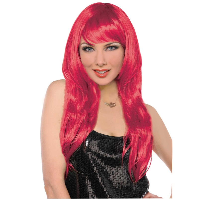 Glamorous Long Red Womens Costume Wig