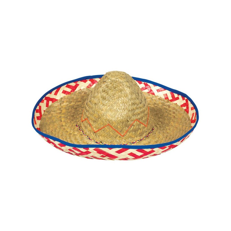 Mexican Fiesta Straw Sombrero Costume Hat