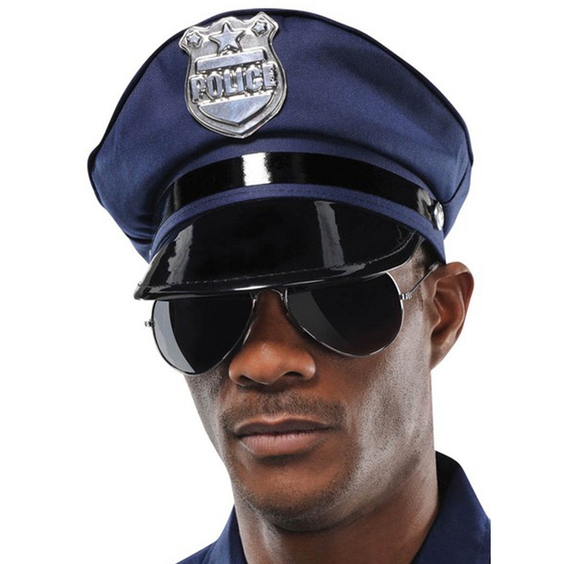 Navy Blue Cop Costume Hat