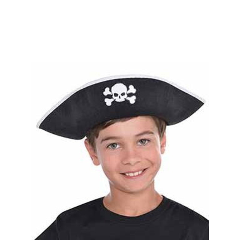 Skull and Crossbones Kids Pirate Costume Hat