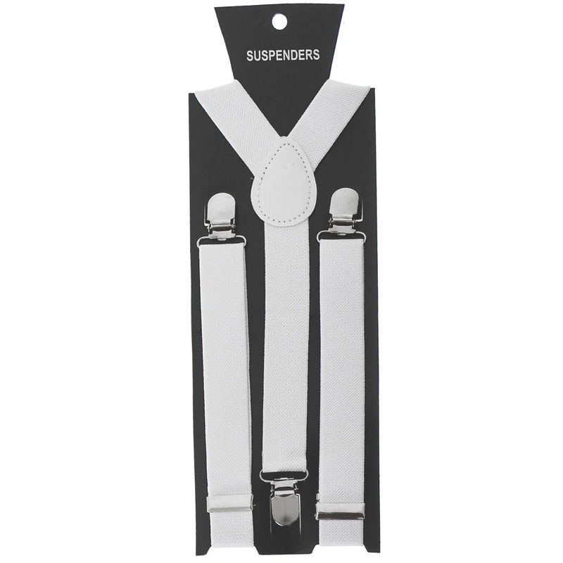 1920s Gangster White Costume Braces