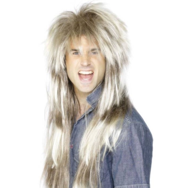 80s Mega Mullet Mens Costume Wig