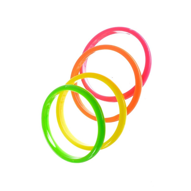 80s Neon Bracelet Set Costume Accessory