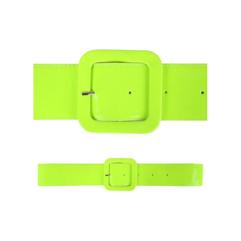 80s Neon Green Costume Belt
