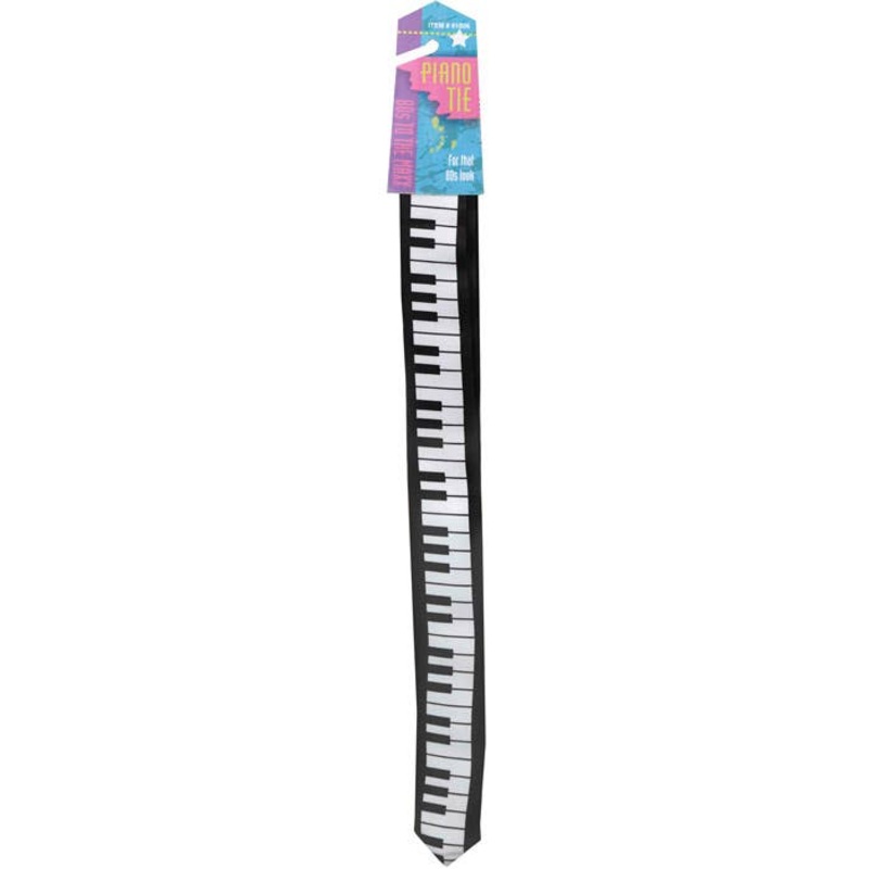 80s Piano Keys Skinny Neck Tie
