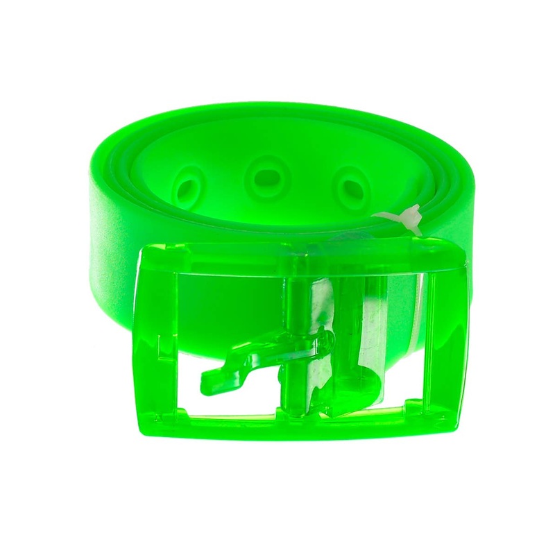 80s Translucent Neon Green Costume Belt