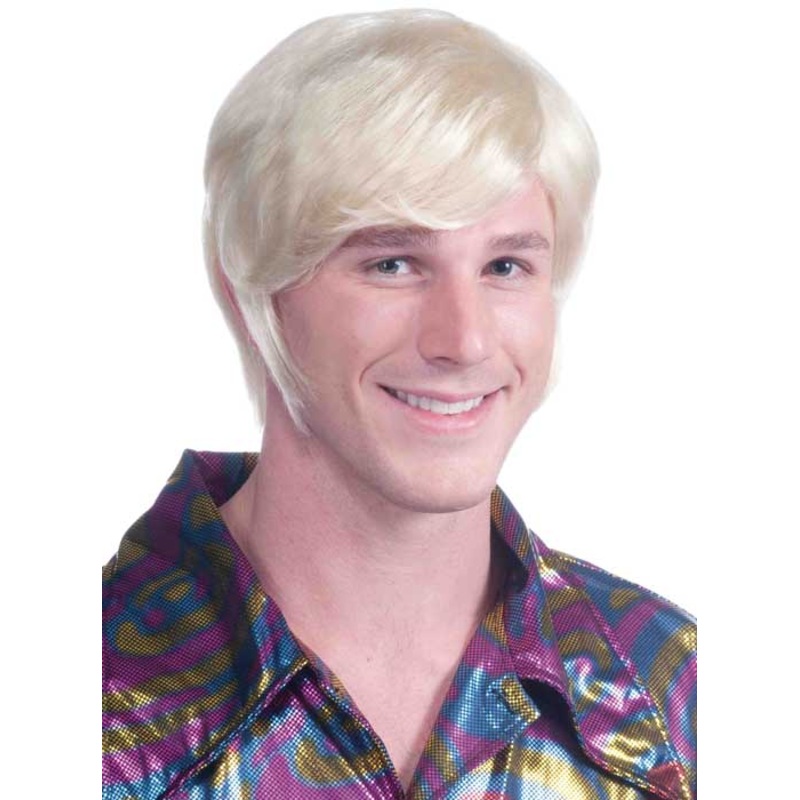 70s Guy Mens Blonde Costume Wig
