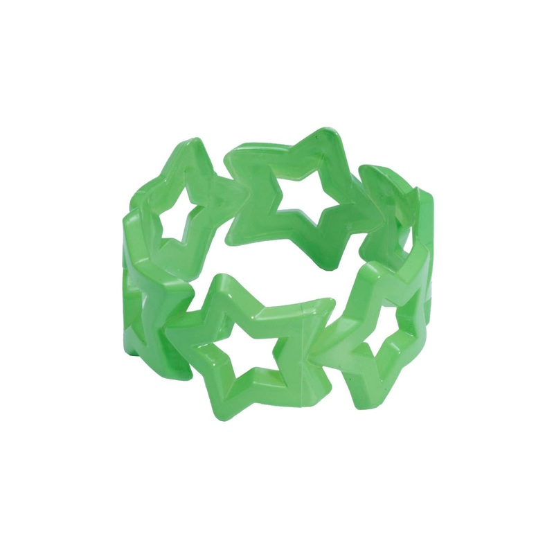 80s Chunky Thick Green Retro Bangle Costume Accessory