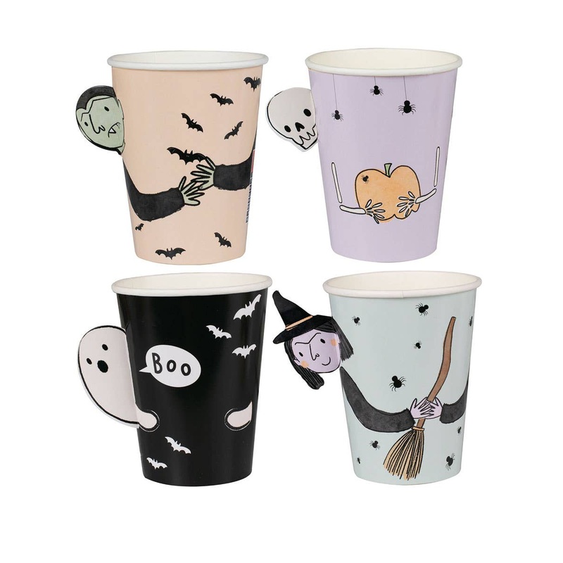 Boo Crew Halloween Characters 8 Pack Paper Cups