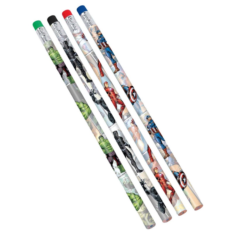 Marvel Avengers Powers Unite 8 Pack Pencils Party Favours