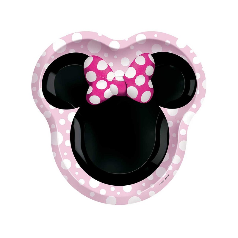 Minnie Mouse Forever Shaped 8 Pack Paper Plates