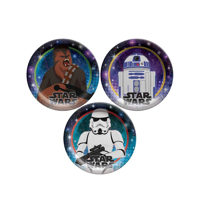 Star Wars Galaxy 8 Pack Small 17cm Paper Plates