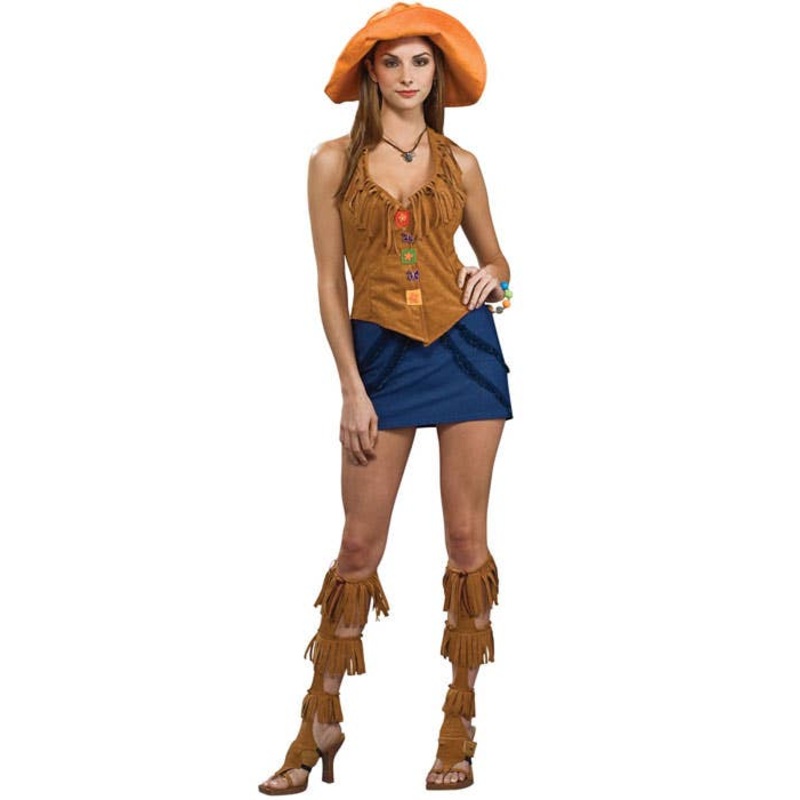Woodstock Chick Womens 70s Hippie Costume Standard