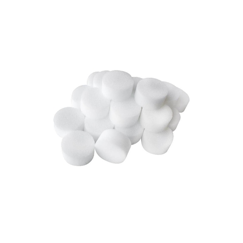3 Pack Of Basic White Foam Makeup Sponges