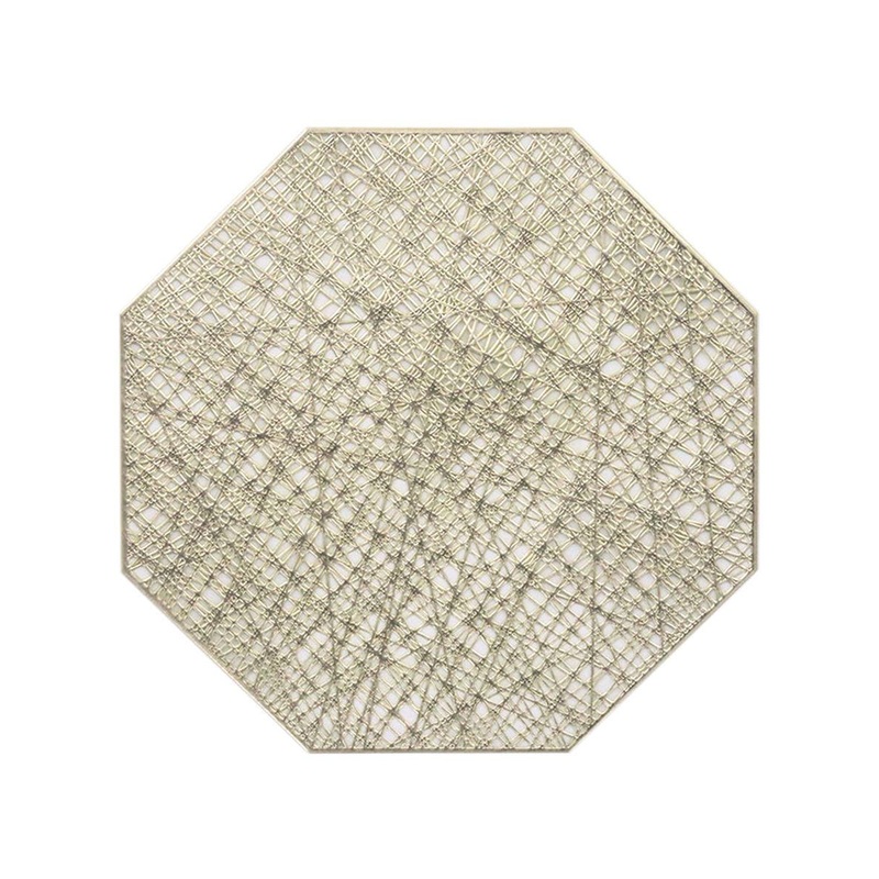 Champagne Gold Net 40cm Place Mat