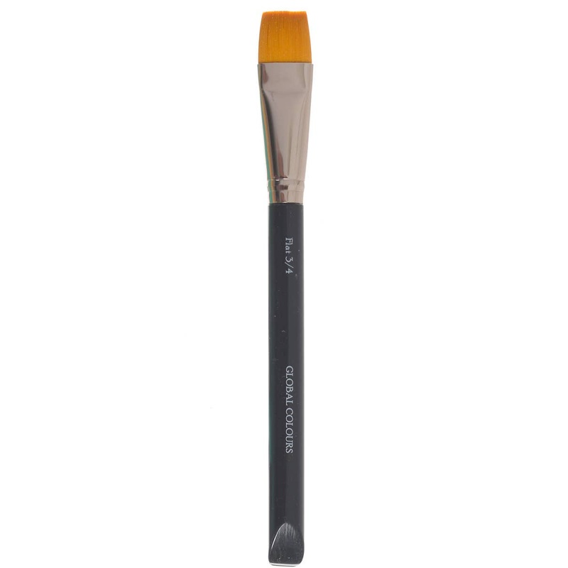 Flat Square 3/4 Inch Special Effects Makeup Brush