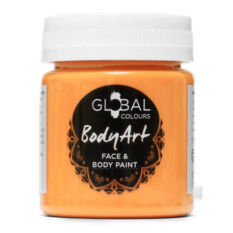 Global Colours 45ml Orange Cream Face and Body Paint
