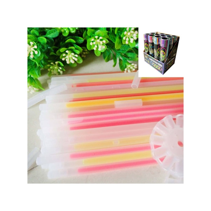 Glow Sticks Pack of 50 with Connectors