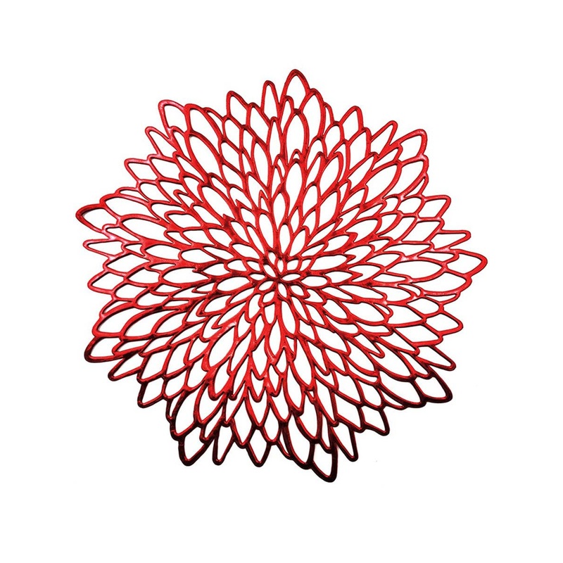 Metallic Red 38cm Party Place Mat