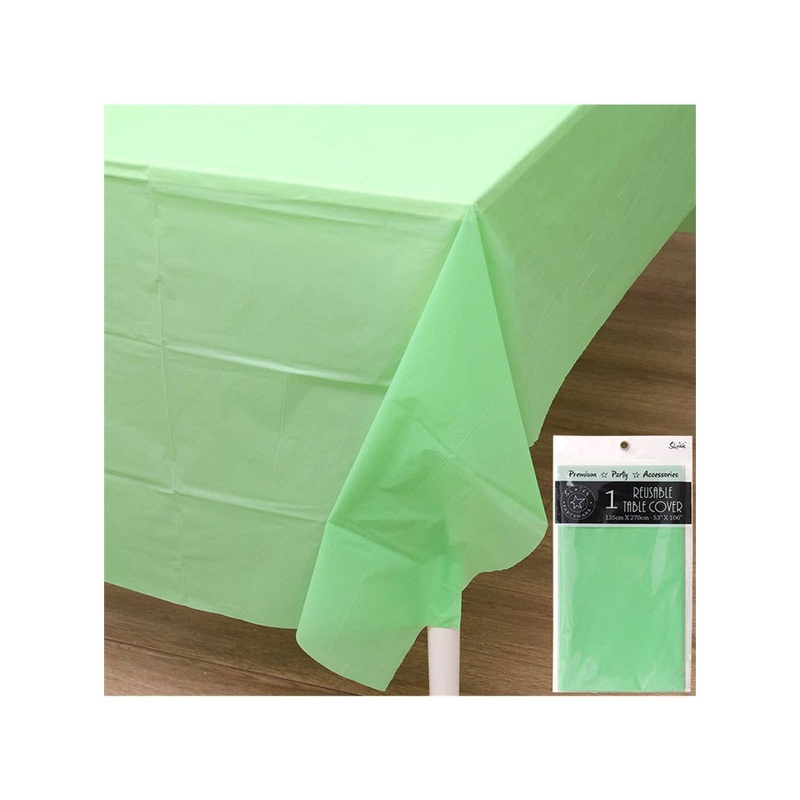 Shamrock Green 270cm Plastic Table Cover