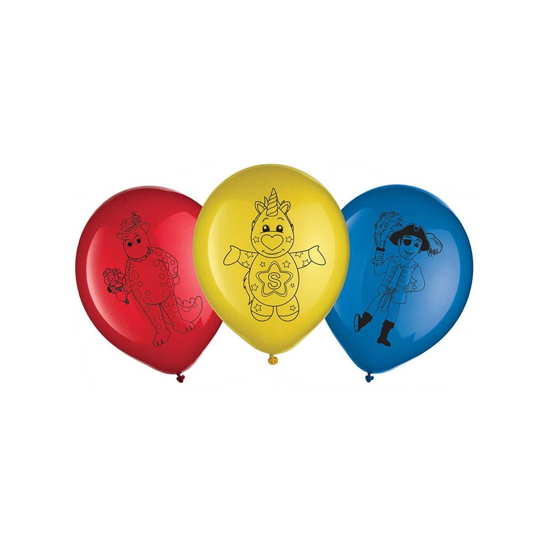 The Wiggles Print 6 Pack 30cm Latex Balloons
