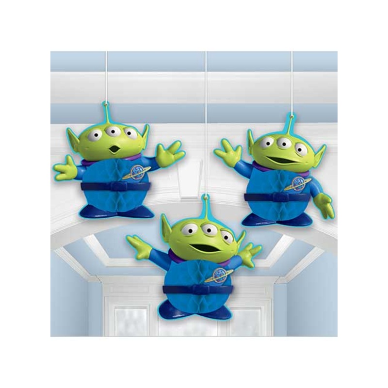 Toy Story 3 Piece Honeycomb Hanging Decorations