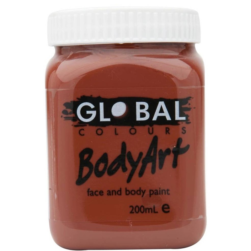 Global BodyArt Brown 200ml Liquid Costume Makeup