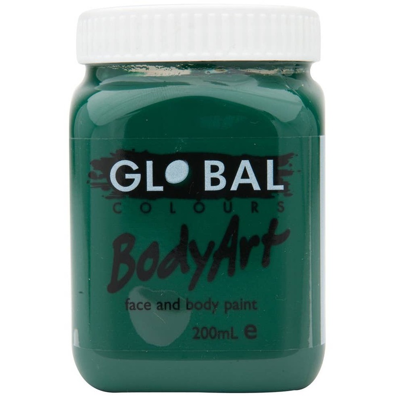 Global BodyArt Deep Green 200ml Liquid Makeup