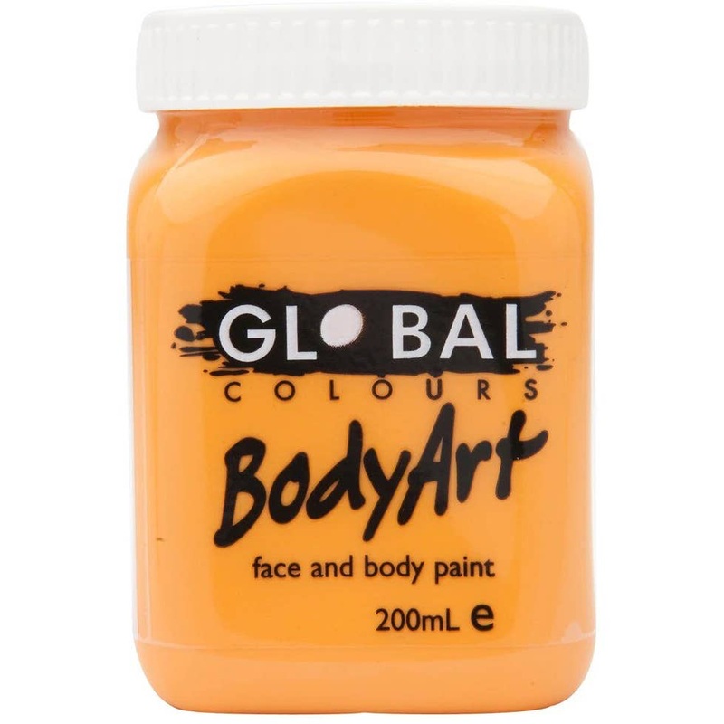 Global BodyArt Orange 200ml Liquid Costume Makeup