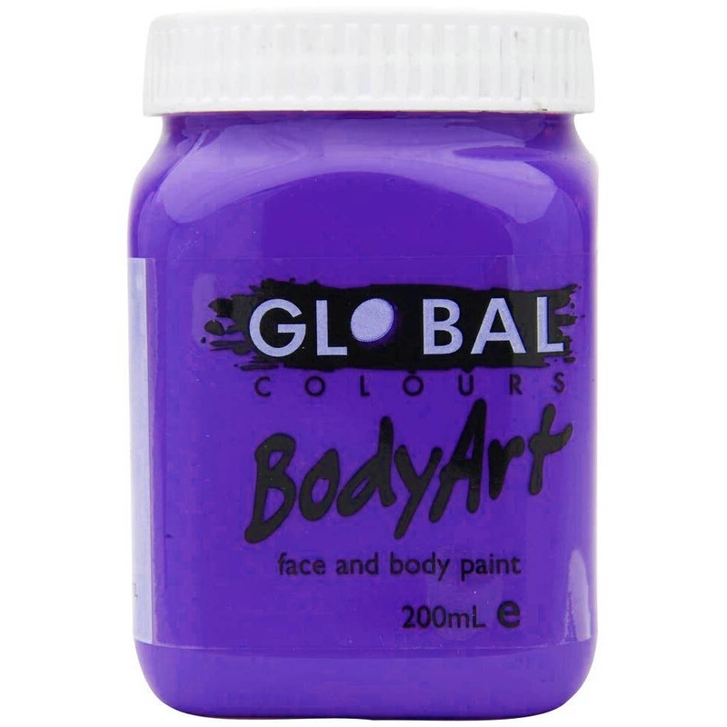 Global BodyArt Purple 200ml Liquid Costume Makeup