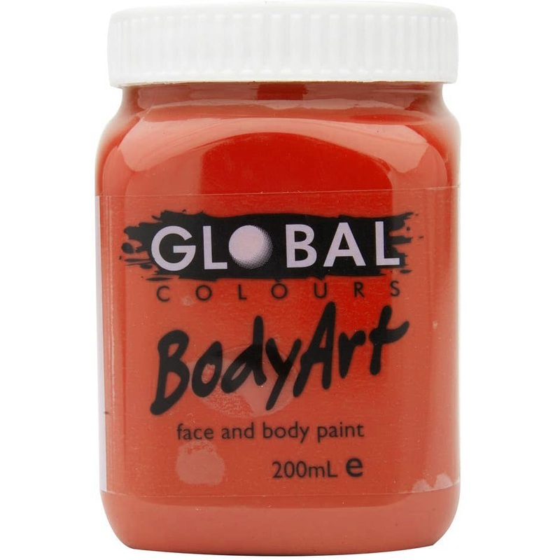 Global BodyArt Red Oxide 200ml Liquid Makeup