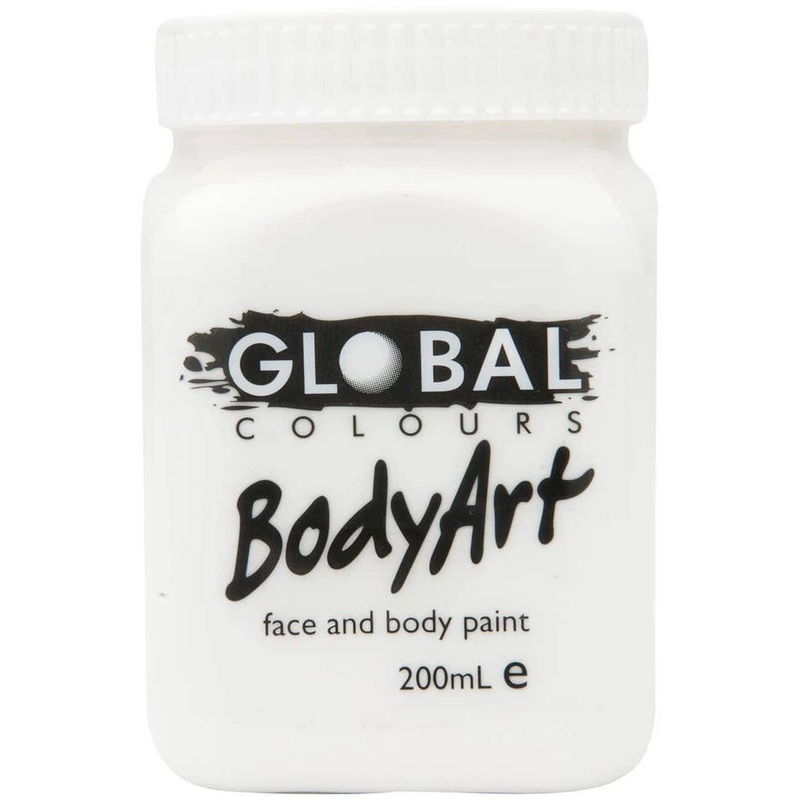 Global BodyArt White 200ml Liquid Costume Makeup